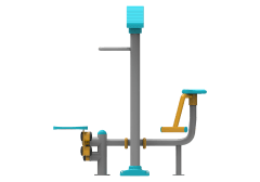 Oturarak Bel Cevirme ve Step Aleti PF-208 | Dış Mekan Spor Aletleri | Erse Kent Mobilyaları